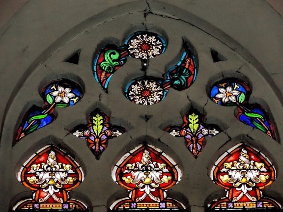 框架, 大教堂, 教会, 彩绘玻璃, 窗口, 宗教, 里面, 宗教