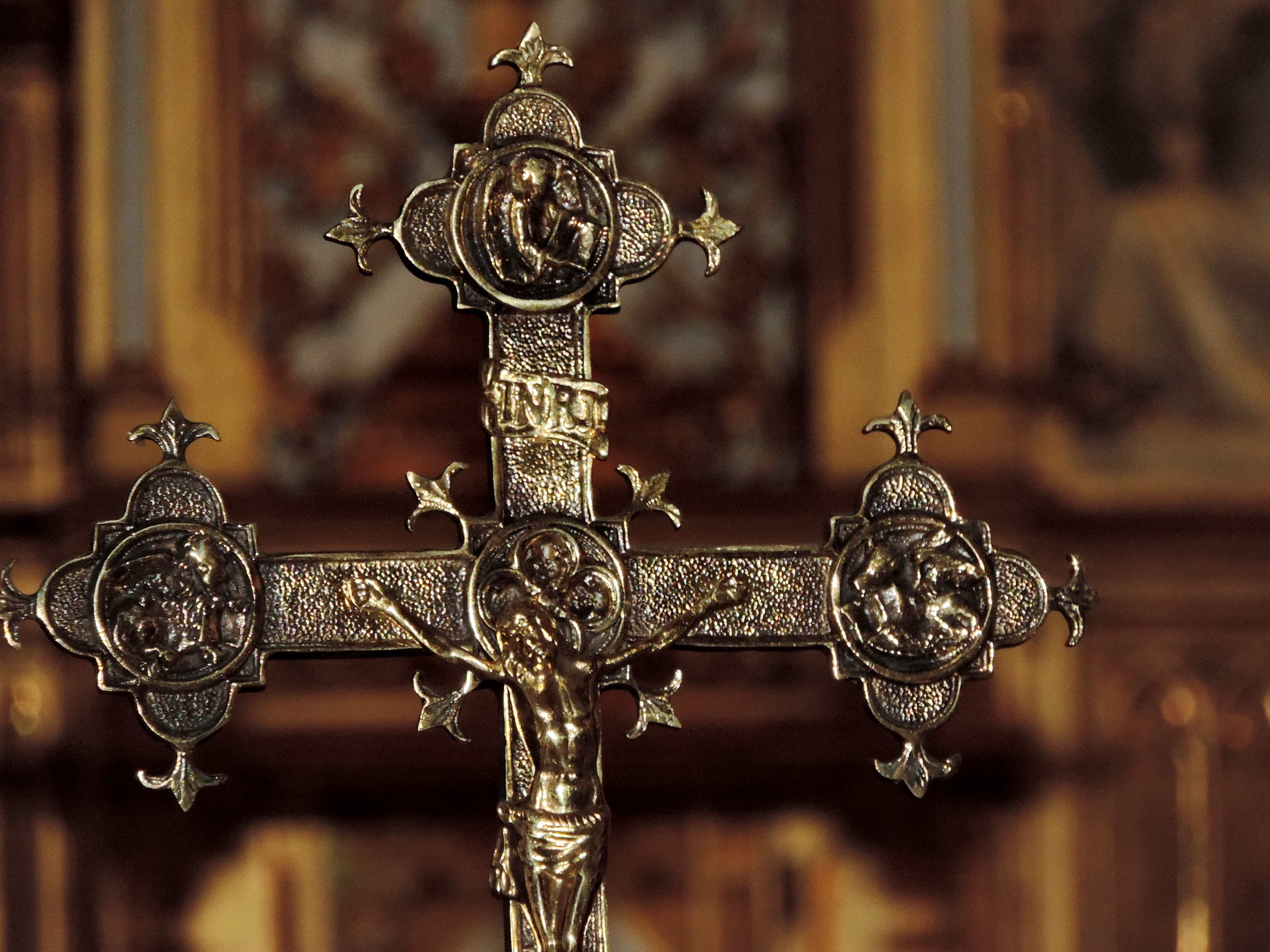 Kostenlose Bild: Altar, Kathedrale, katholische, Kreuz, Gold, Dekoration,  Religion, Kirche