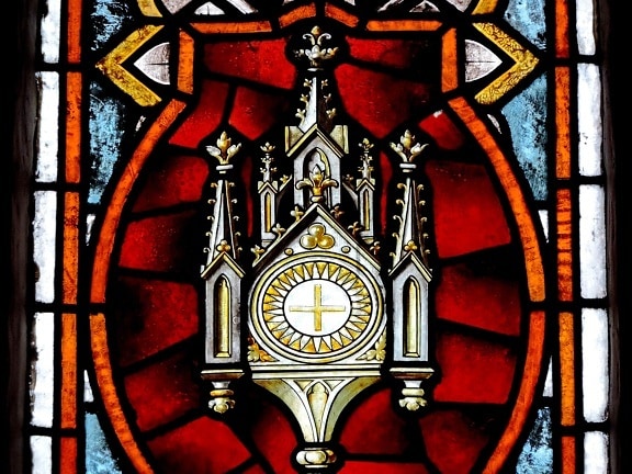 vetro macchiato, religione, Chiesa, scudo, architettura, religiosa, arte, finestra