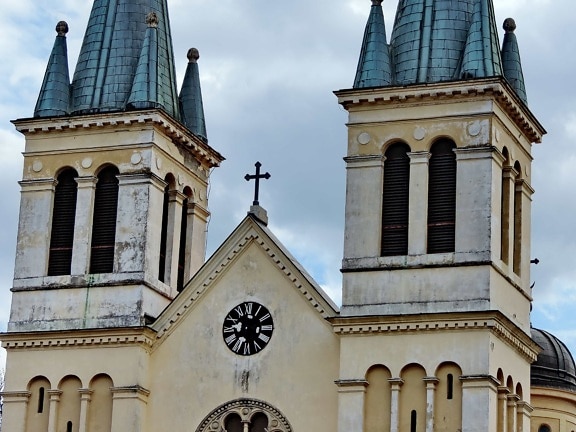 cloche, Cathédrale, catholique, gothique, religion, Monastère de, architecture, façade