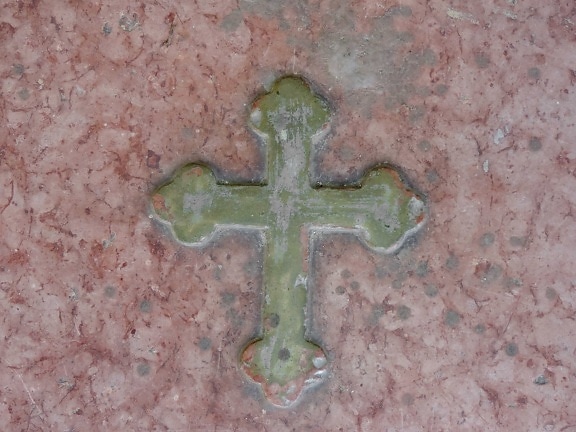 kristendommen, håndlavede, marmor, Cross, symbol, gamle, abstrakt, væg