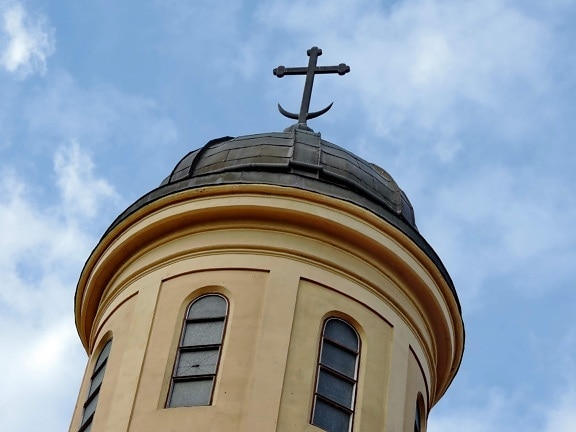 Torre de la iglesia, Cruz, historia, medieval, construcción, cubierta, Iglesia