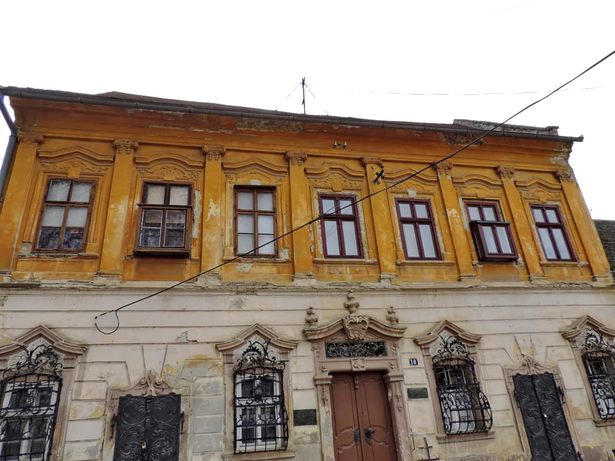 barok, arv, hus, gammel stil, ornament, gade, bygning, facade