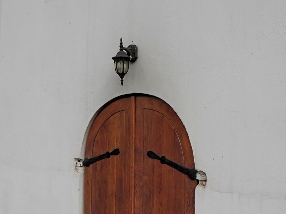 przednie drzwiczki, ręcznie robione, żarówki, drewno, drzwi, architektura, drzwi, na zewnątrz