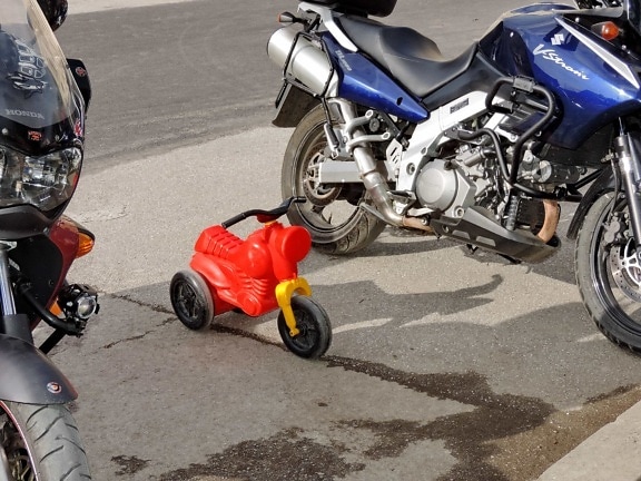 Motorrad, Objekt, Kunststoff, Spielzeug, Transport, Fahrrad, Motor, Motorrad