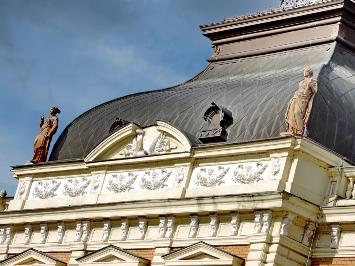 cultura, cúpula, Imperial, Palacio, residencia, en la azotea, escultura, victoriana