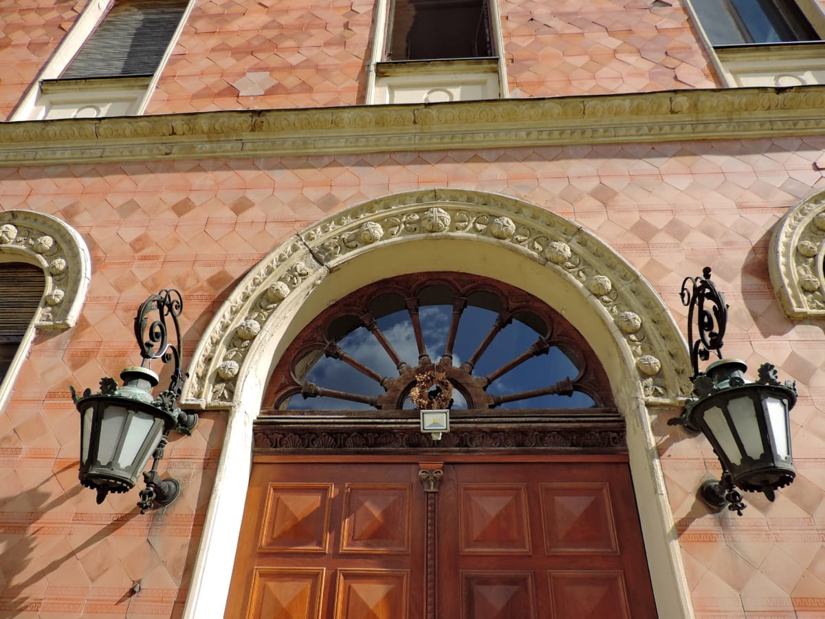 uşa din faţă, istoric, clădire, arhitectura, Casa, vechi, stil, proiectare