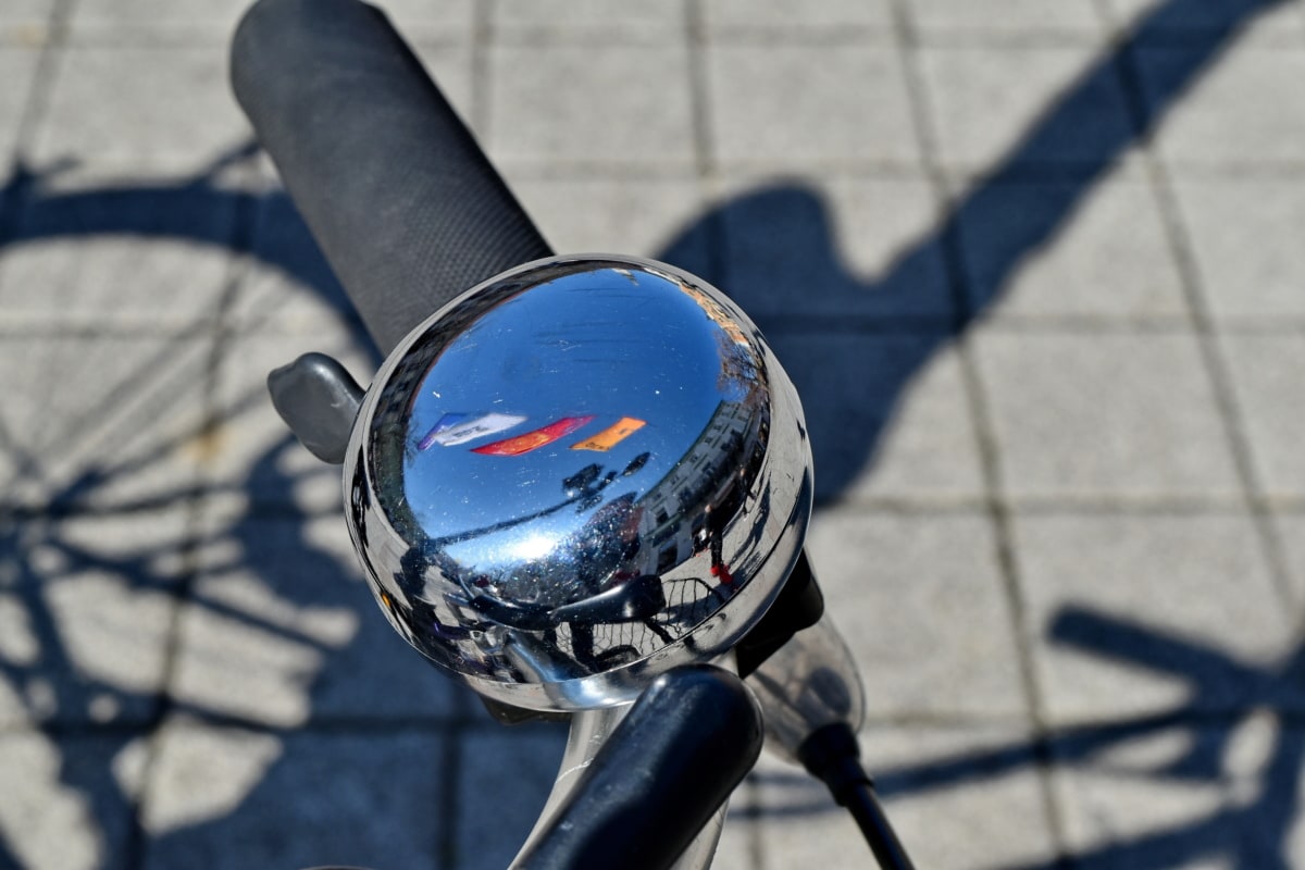 bicicleta, câmbio de marchas, metálico, reflexão, anel, volante, mecanismo, roda