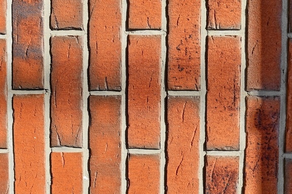 vertical, old, building, wall, brick, texture, concrete, surface