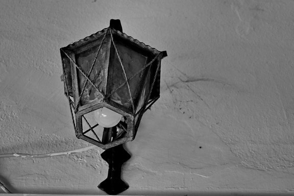 antiquité, électricité, ampoule, fil, ombre, lampe, lumière, Vintage