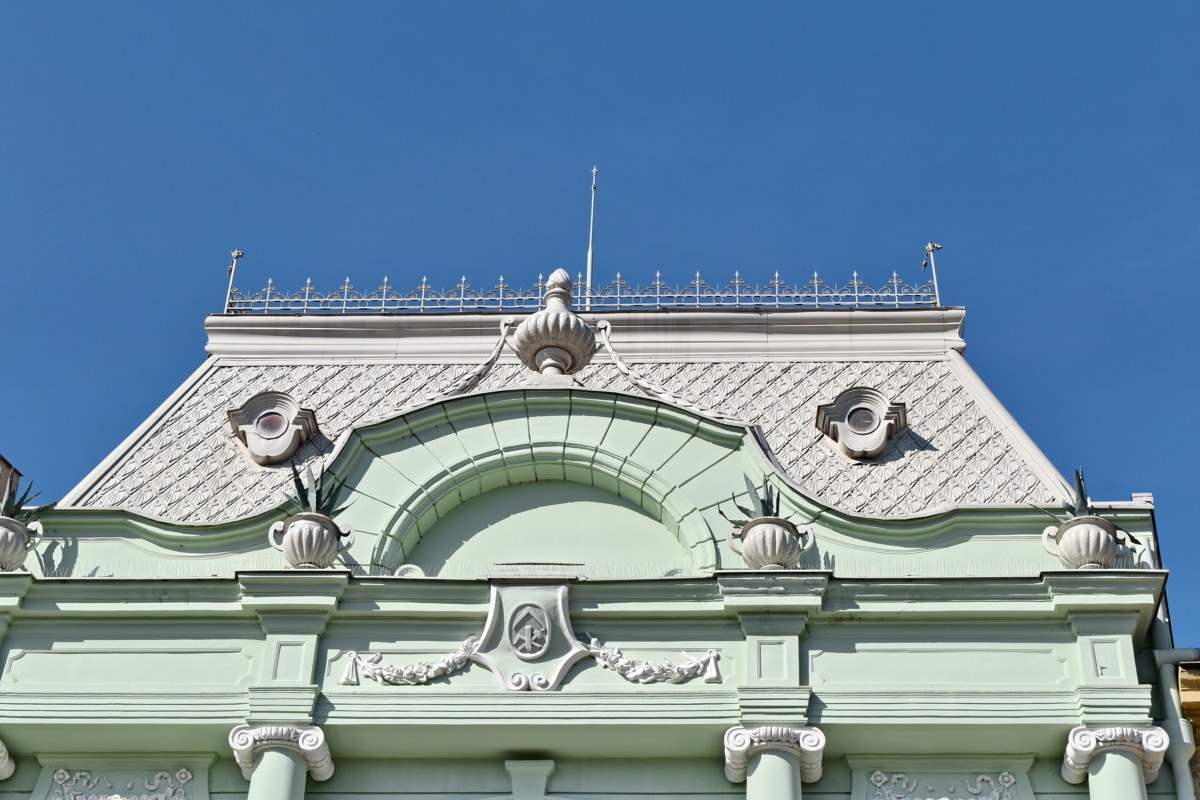 baroque, point de repère, toit, façade, Création de, architecture, vieux, Ville