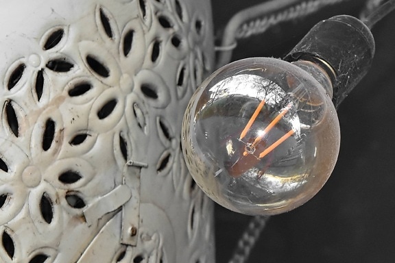 light bulb, still life, transparent, old, industry, steel, cold, technology