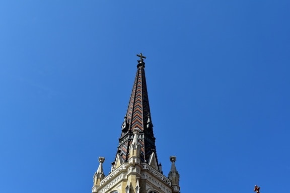 christian, christianity, church tower, fair weather, covering, building, tower, landmark