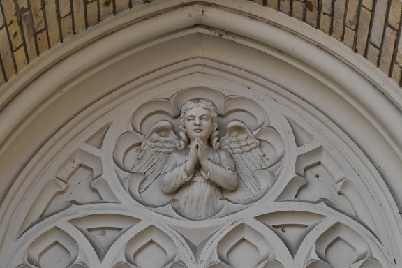 Thiên thần, cầu nguyện, đôi cánh, kiến trúc, nghệ thuật, Nhà thờ, tác phẩm điêu khắc, tôn giáo