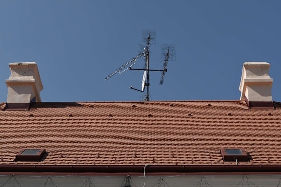 antena, atap, arsitektur, atap, bangunan, rumah, Menara, di luar rumah