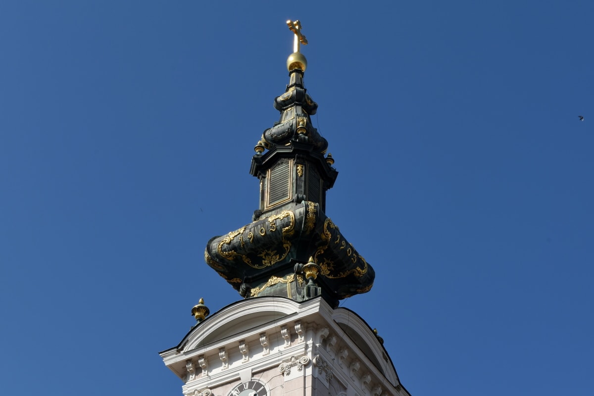 Torre da igreja, feito à mão, estrutura, arquitetura, ao ar livre, cidade, velho, antiga