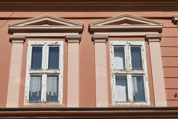 Casa, finestra, Casa, facciata, architettura, creazione di, parete, vecchio