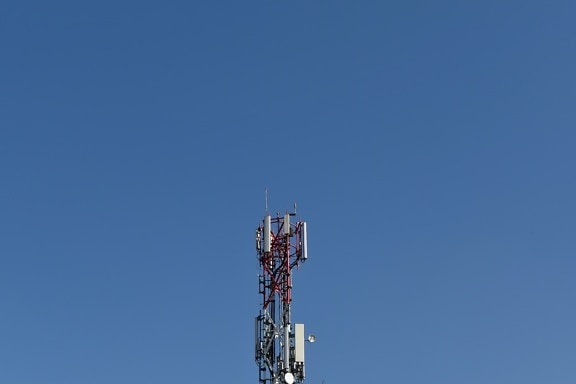 antena, antena de rádio, receptor de rádio, construção, indústria, alta, tecnologia, televisão