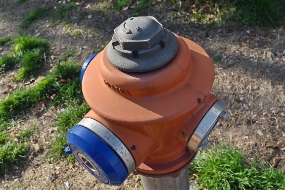 aliaj, din fonta, detaliu, hidrant, în aer liber, iarba, natura, echipamente