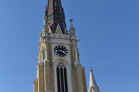 Католическая, Башня церков, Готика, наследие, Ориентир, Церковь, Башня, Архитектура