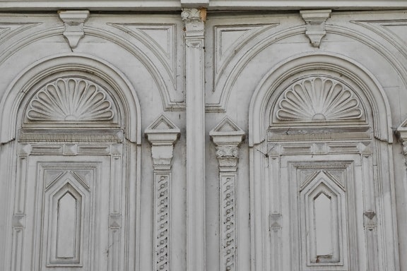 porta da frente, arco, edifício, arquitetura, porta, fachada, entrada, velho