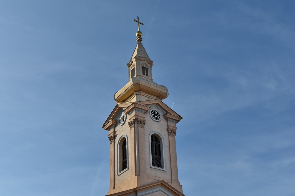 architectural style, church tower, fair weather, spirituality, building, architecture, church, religion