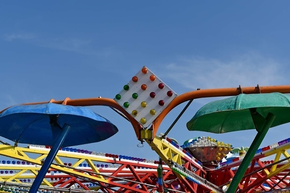 colourful, park, ride, entertainment, fun, carnival, carousel, recreation