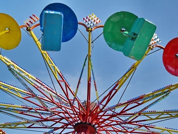 entertainment, mechanism, carousel, ride, carnival, fun, wheel, exhilaration