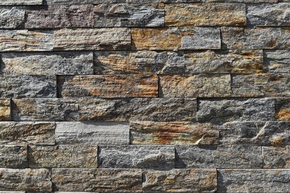 pared, áspero, patrón de, textura, piedra, antiguo, construcción, cubo