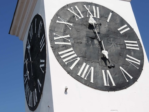 klokke, pekeren, timepiece, tid, analog klokke, minutt, utendørs, retro