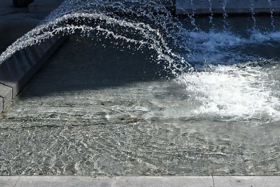 喷泉, 水, 结构, 湿, 石头, 性质, 冷, 泡沫