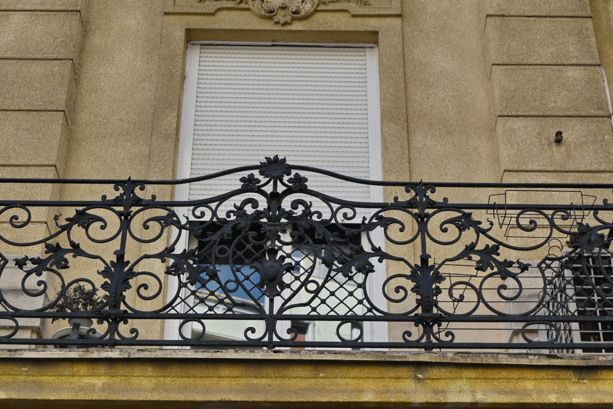 cast iron, facade, fence, wall, architecture, balcony, structure, building