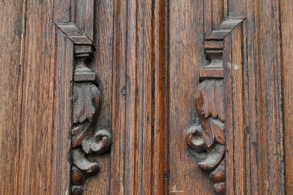 木, 纹理, 门, 锁, 固件, 老, 木材, 门