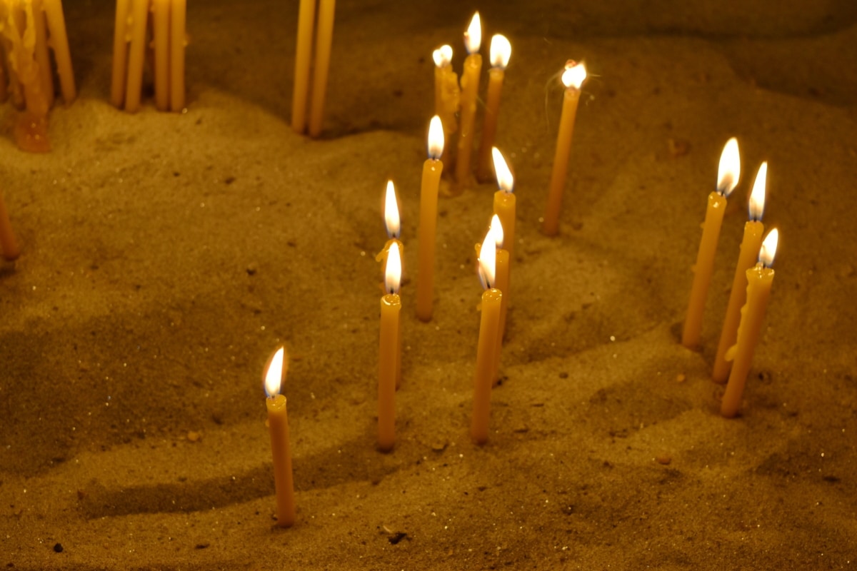 světlo, svíčka, světlo svíček, oheň, svíčky, náboženství, plamen, vypálit