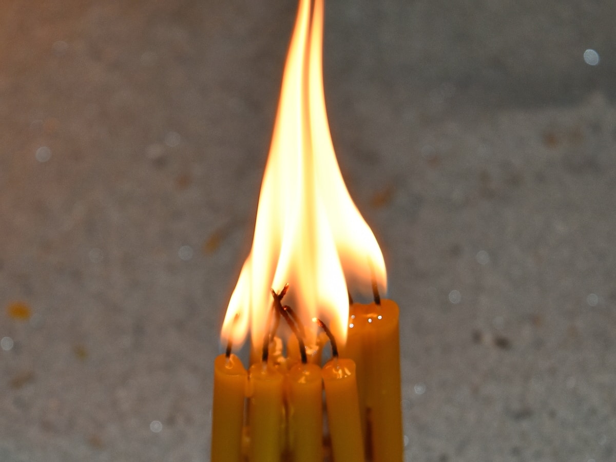 топлина, свещ, пръчка, горя, пламък, огън, Горещи, свещи