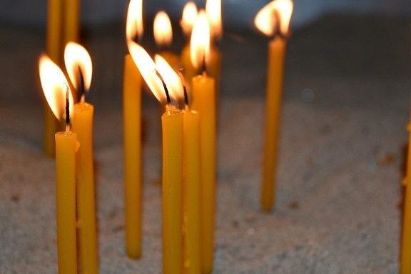 Kerze, Flamme, Candle-Light, Religion, Licht, geistigkeit, Still-Leben, Dunkel
