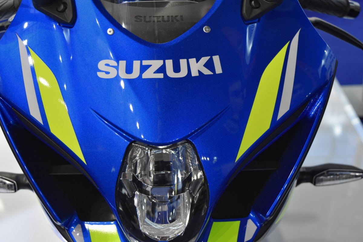 modrá, motocyklu, čelní sklo, konkurence, mistrovství, vozidlo, rychle, průmysl
