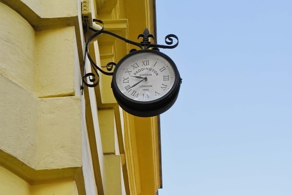 アナログ時計, ファサード, 通り, 計測器, タイマー, 時計, 時間, 時計