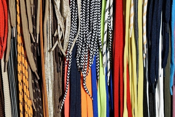 shoelace, vertical, hanging, industry, pattern, fabric, stock, cotton