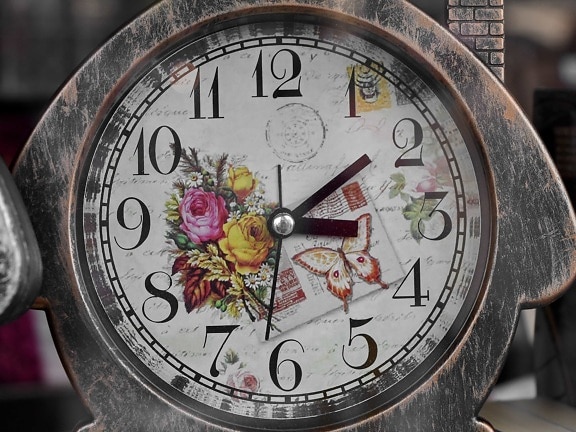 đồng hồ báo thức, phong cách cũ, cuộc hái nho, phút, timepiece, thời gian, đồng hồ, cũ