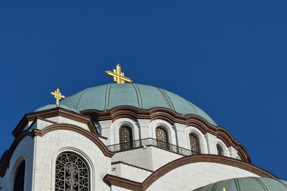 Byzantine, capital city, Serbia, religion, roof, architecture, church, dome