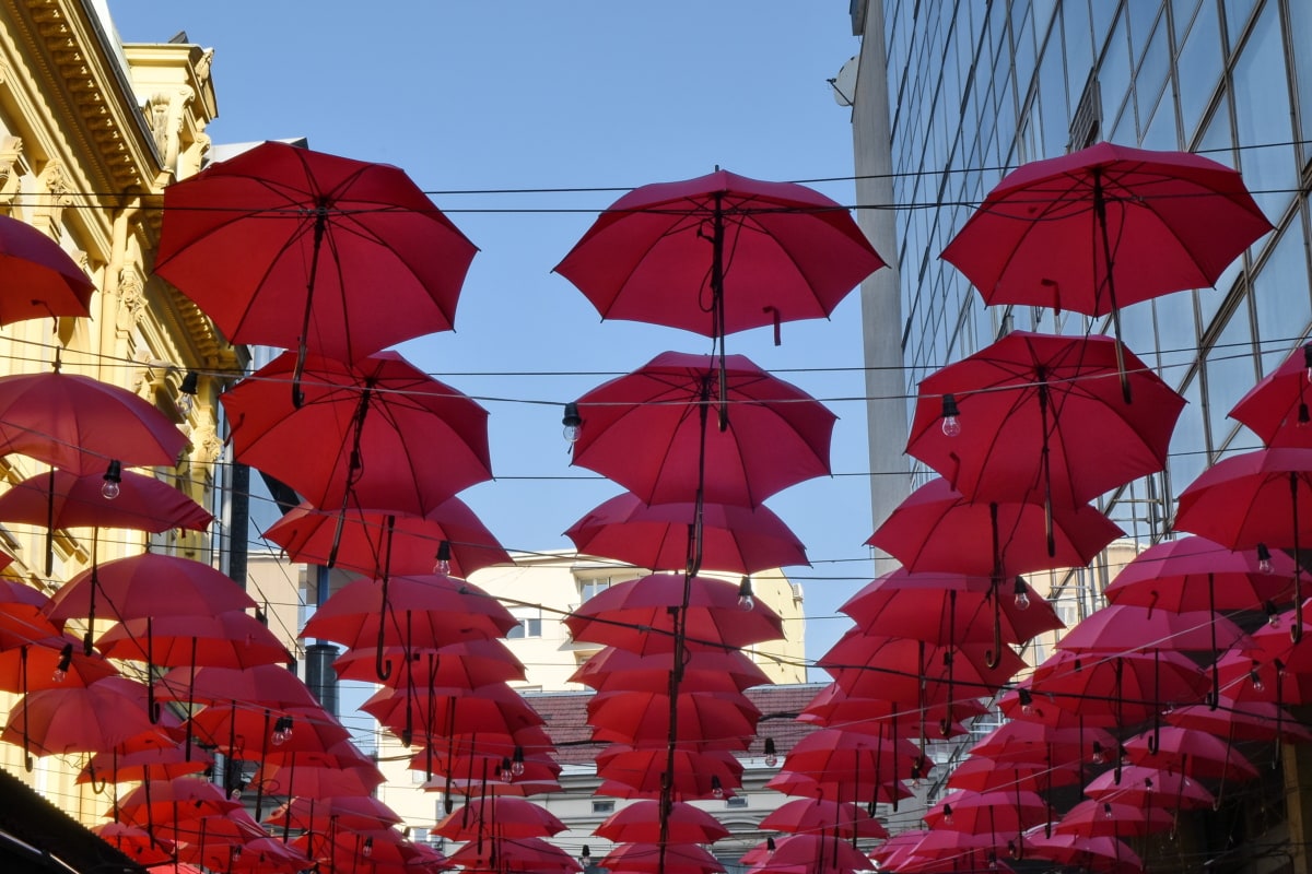 зонтик, Цвет, на открытом воздухе, Город, Культура, Дизайн, Искусство, символ