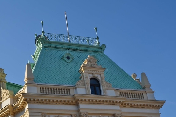 baroque, Château, toit, architecture, Création de, Palais, façade, à l’extérieur