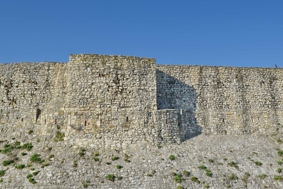 πρωτεύουσα, οχύρωση, φρούριο, πέτρινο τοίχο, Κάστρο, Προμαχώνας, παλιά, πέτρα