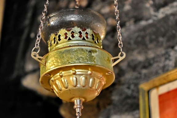 in ottone, catena, fatto a mano, ortodossa, religiosa, religione, vecchio, antica