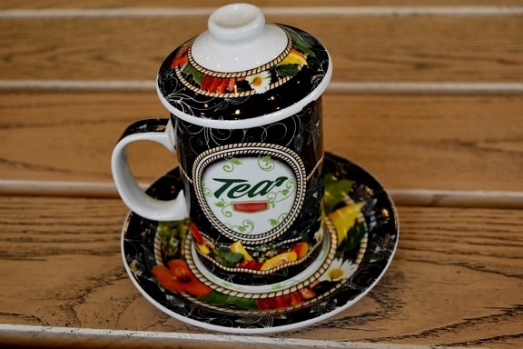 cerâmica, porcelana, Copa, bebida, madeira, de madeira, tradicional, chá