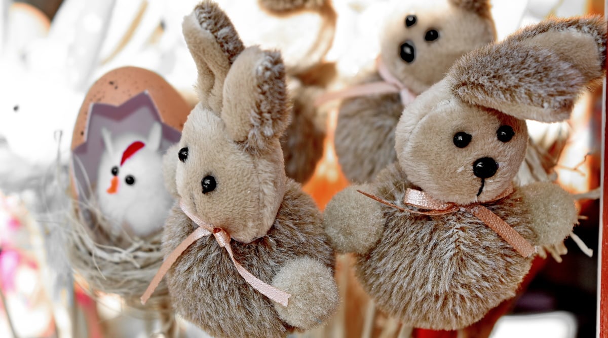 zabawka pluszowego misia, Bunny, Zabawka, ładny, zwierzę, Wielkanoc, Natura, królik
