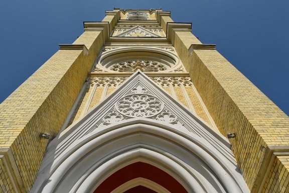 açı, kilise kulesi, şehir merkezinde, gotik, bakış açısı, turistik, din, Bina