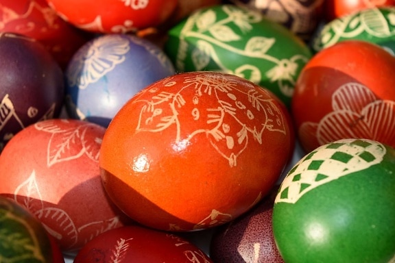 arte, creatività, decorazione, Pasqua, uovo, guscio d'uovo, ornamentale, tradizionale