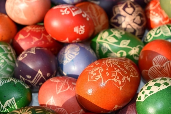 kristendommen, ferie, påske, dekoration, æg, fest, traditionelle, skinnende